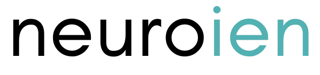 Logotipo de Neuroien en color azul turquesa y negro