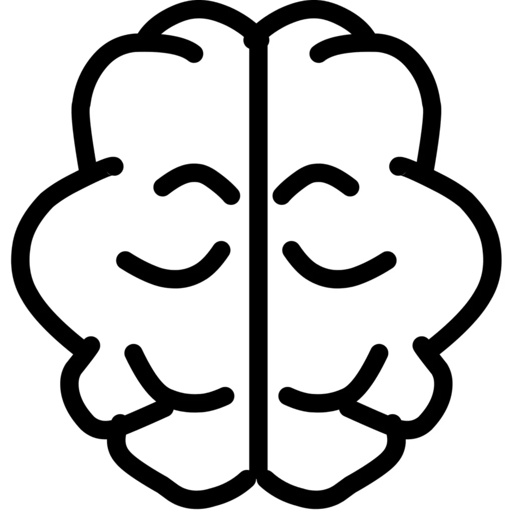 Icono de cerebro esquemático que representa las alteraciones cognitivas en la demencia con cuerpos de Lewy, evaluadas en Neuroien Murcia