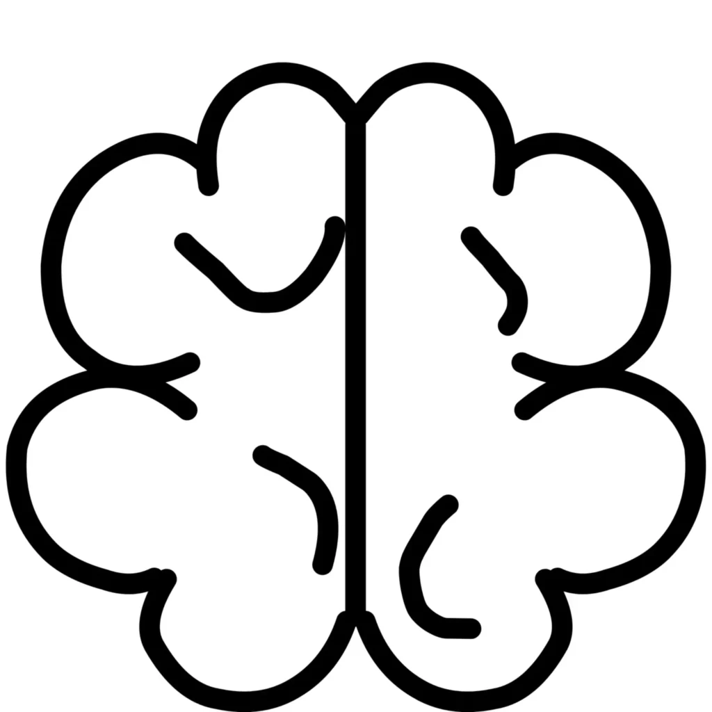 Ilustración conceptual del cerebro utilizada en la sección sobre evaluación neuropsicológica del deterioro cognitivo en pacientes con enfermedad de Parkinson, dentro del servicio de Neuropsicología en Murcia.